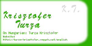 krisztofer turza business card